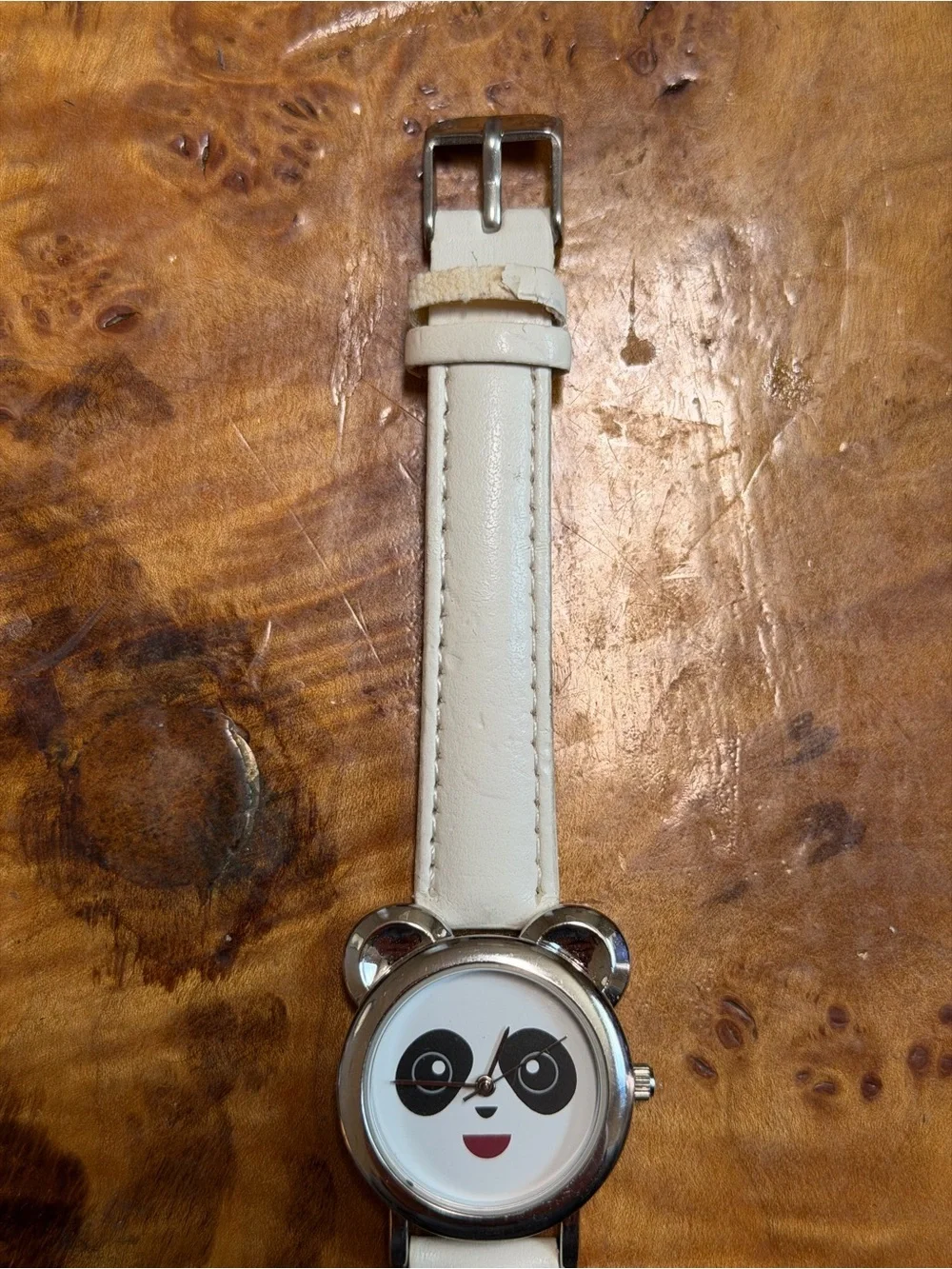 White Panda Face Women's Watch - Cute Character Timepiece